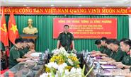 Trung tướng La Công Phương làm việc với Ban Thường vụ Đảng ủy Quân sự tỉnh Thái Nguyên